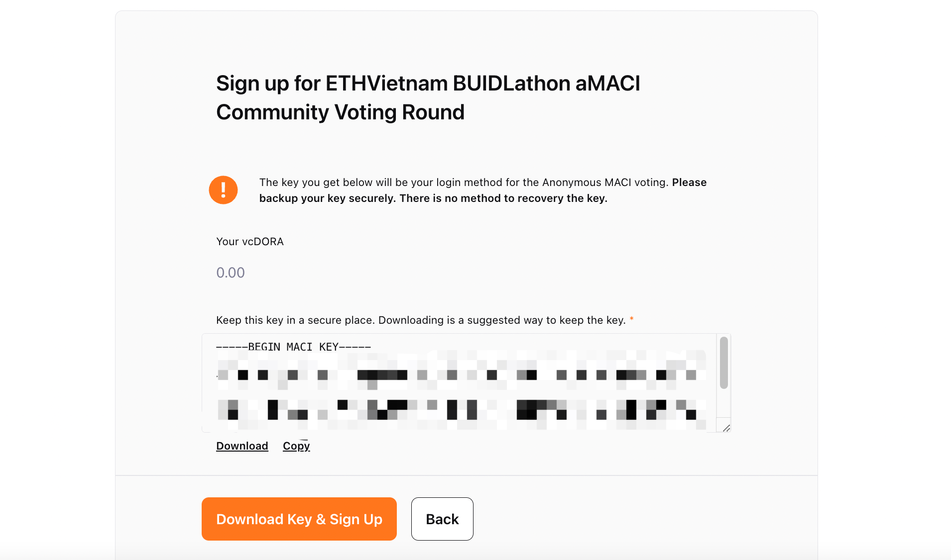 ETHVietnam BUIDLathon Anonymous MACI Voting Guide(Web)