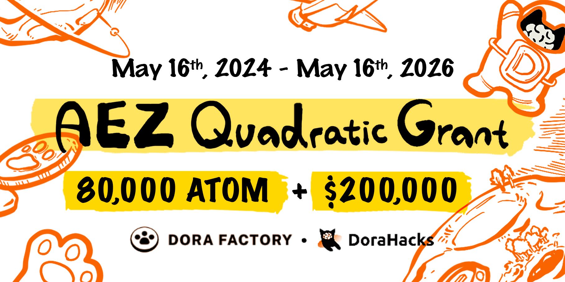 AEZ Quadratic Grant Kicks Off Round 2, With A Million Dollar Funding Secured from Cosmos Prop#917 and AADAO In the Next 24 Months