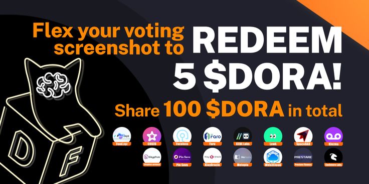 Flex Voting Screenshot of Dora Grant DAO and Share 100 $DORA!
